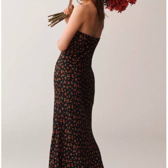 New with tag unworn Anthropologie Tilda Satin Midi Slip Dress.Small. Retail $118 - Picture 2 of 11